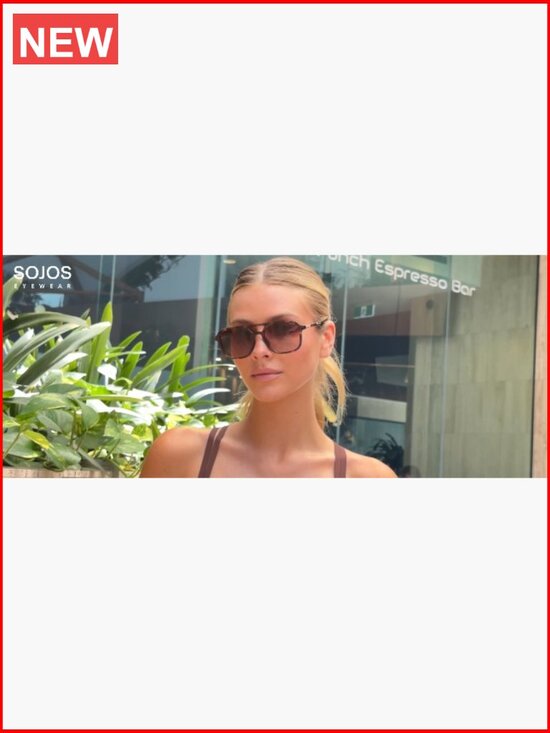 Retro Aviator Sunglasses, UV400 Protection, Rectangle Unisex Shades